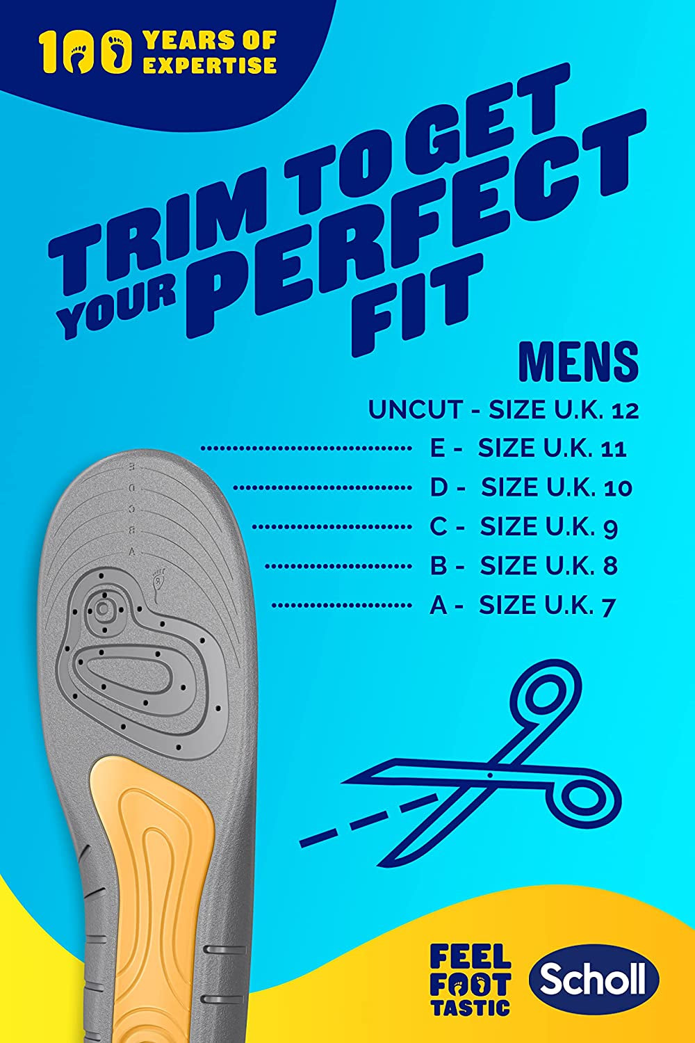 Gel Active Work Insoles for Men