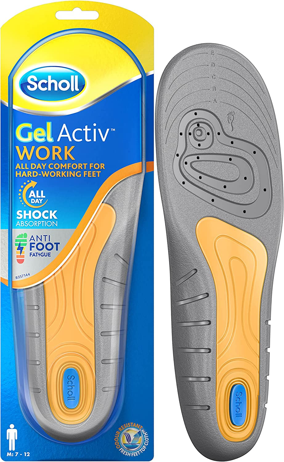 Gel Active Work Insoles for Men