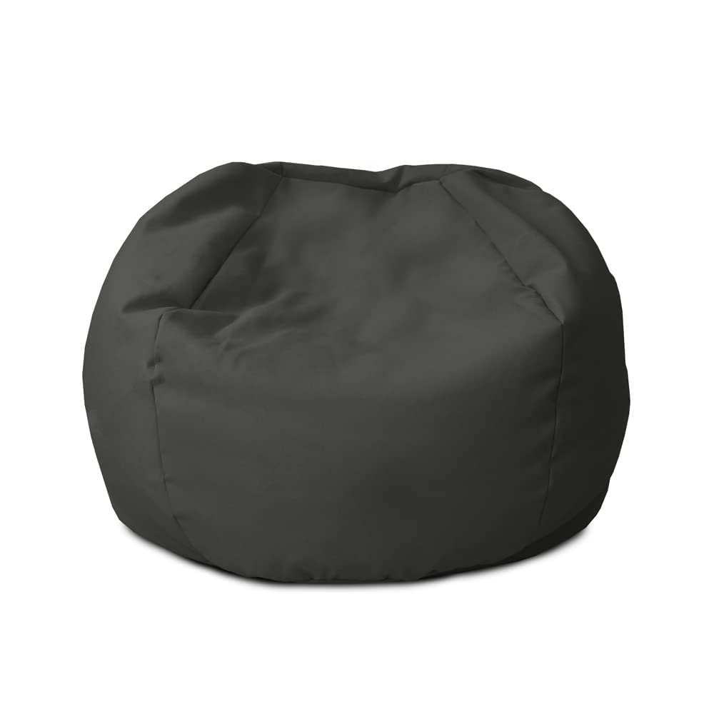 rucomfy Beanbags Small Kids Bean Bag Chair. Safe Beanbag Seat for Boys and Girls. Arrives Pre-filled. Machine Washable, Durable & Comfortable 50 x 65cm (Slate Grey) Beanbag Only Slate Grey