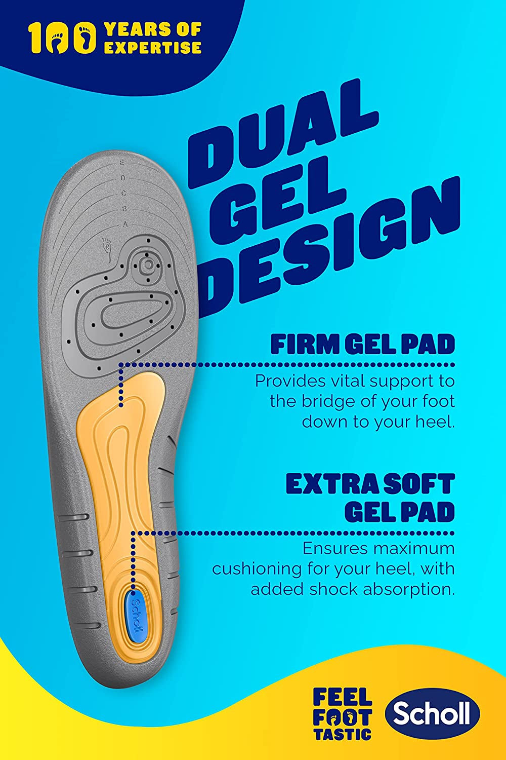 Gel Active Work Insoles for Men