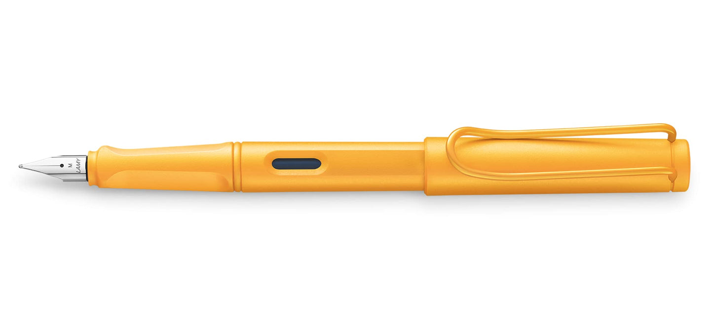 Lamy Safari Candy Fountain Pen 021, Modern Mango Fountain Pen with Ergonomic Handle and Timeless Design, Nib Size F, Special Model Nib F