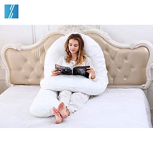 Britains Bedding Pregnancy Pillow - U Shape Orthopedic Maternity Nursing Cushion - Used as Comfy Long Cuddle Pillows - Belly and Back Support for Pregnant Women - COVER NOT INCLUDED