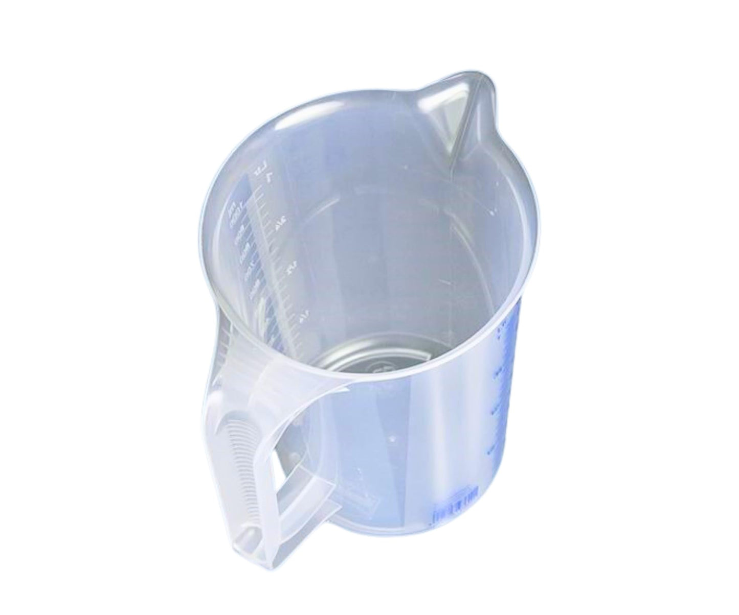 hünersdorff Transparent measuring jug, Plastic, Transparent/Blue, 1 L 11,7 x 11,7 x 16,5 cm