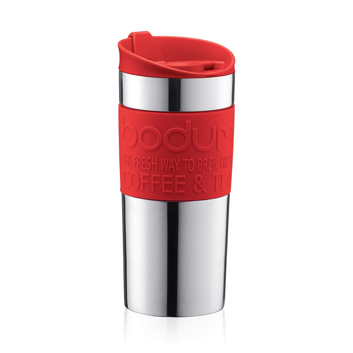 Bodum 11068-294 Vacuum Travel Mug, 0.35 L - Small, Red