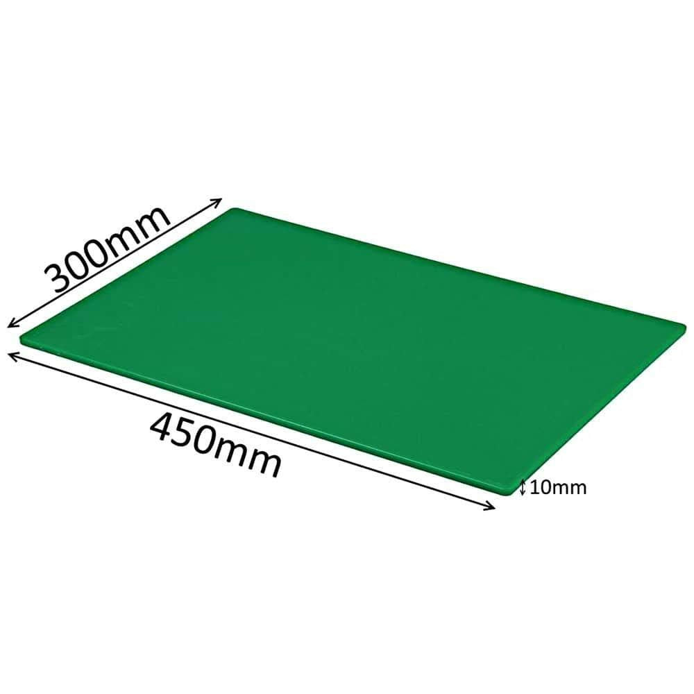 Professional Large Chopping Board Catering Food Prep Cutting Colour Coded Green