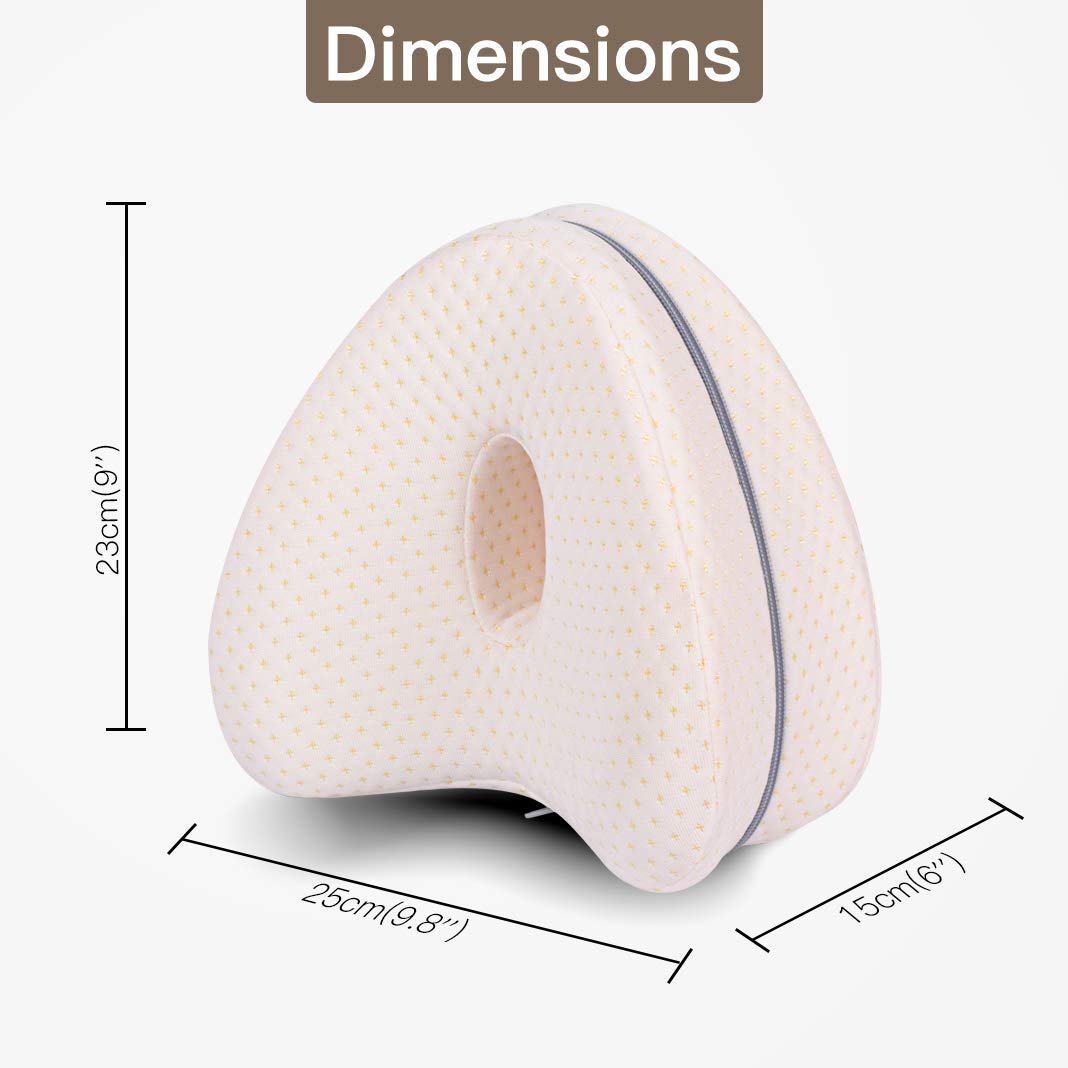 Dioxide Pillow for Sleeping on Side, Memory Foam Pillow for Side Sleepers ,Orthopaedic Leg Pillow for Sleeping