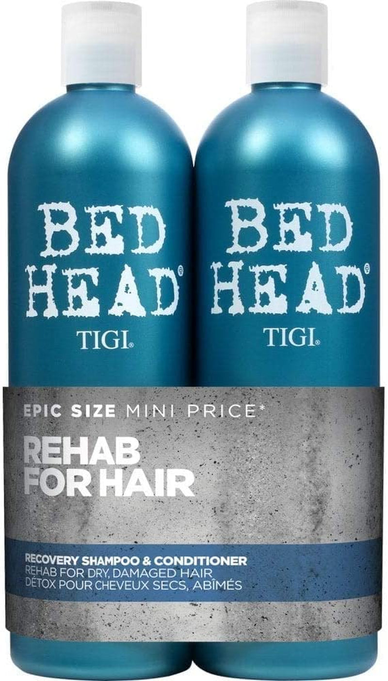 Bed Head by  | Recovery Shampoo and Conditioner Set | Professional Moisturising Hair Repair Treatment | Ideal for Dry and Damaged Hair | 750 Ml ( Pack of 2)