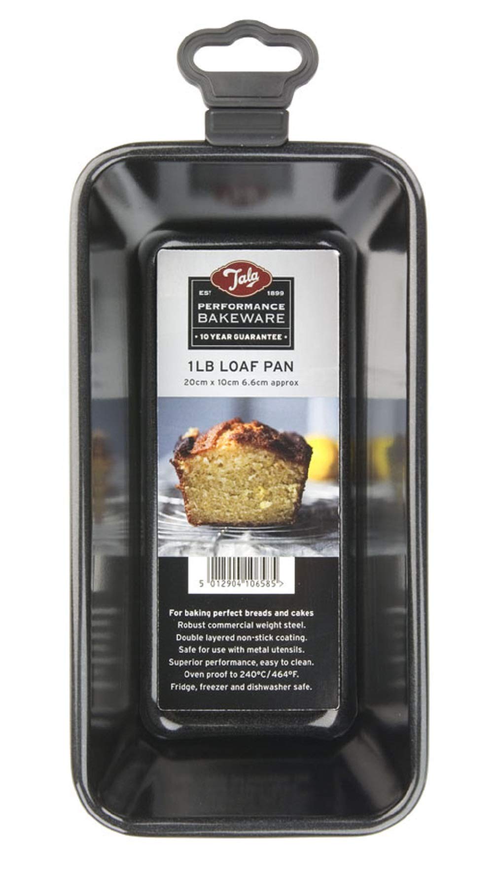 Tala Performance, 1lb Loaf Pan, Professional Gauge Carbon Steel with Eclipse Non-Stick Coating; Perfect loaf tin for Cakes and Loaves 1lb Loaf Tin Single