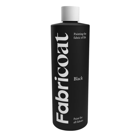 Fabricoat Fabric Paint – Restore or Change the Colour of Any Fabric - Paint Directly Onto Fabric - Transform Anything – Sofas, Lampshades, Car Interiors (250ml, Black) 250 ml (Pack of 1)