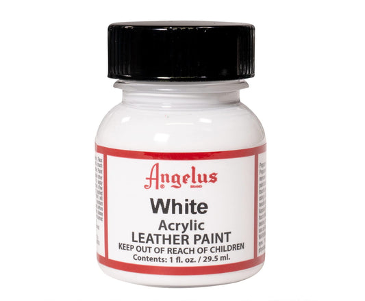 Angelus Acrylic Leather Paint 29.6 ml (Pack of 1) White