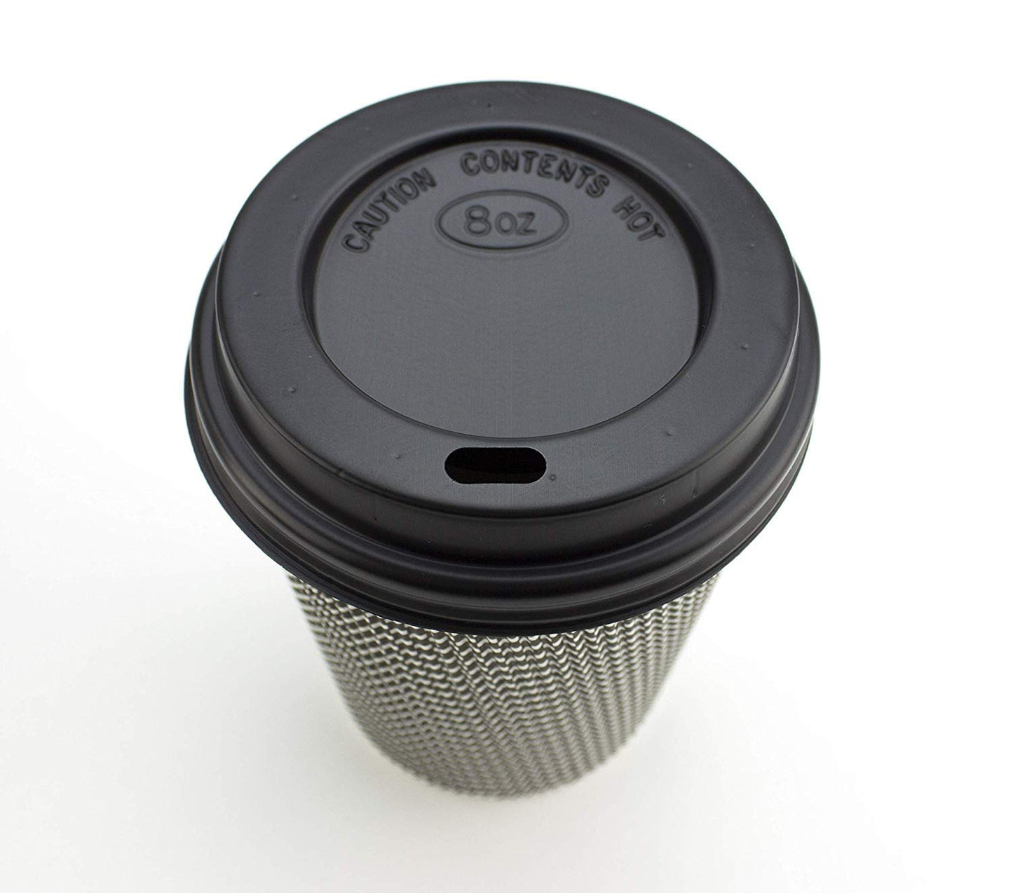 Signature Packaging - Ripple Paper Coffee Cups with Lids - 12oz / 354ml - 50 Pack Mono (Black + White) 12oz - 50Pack