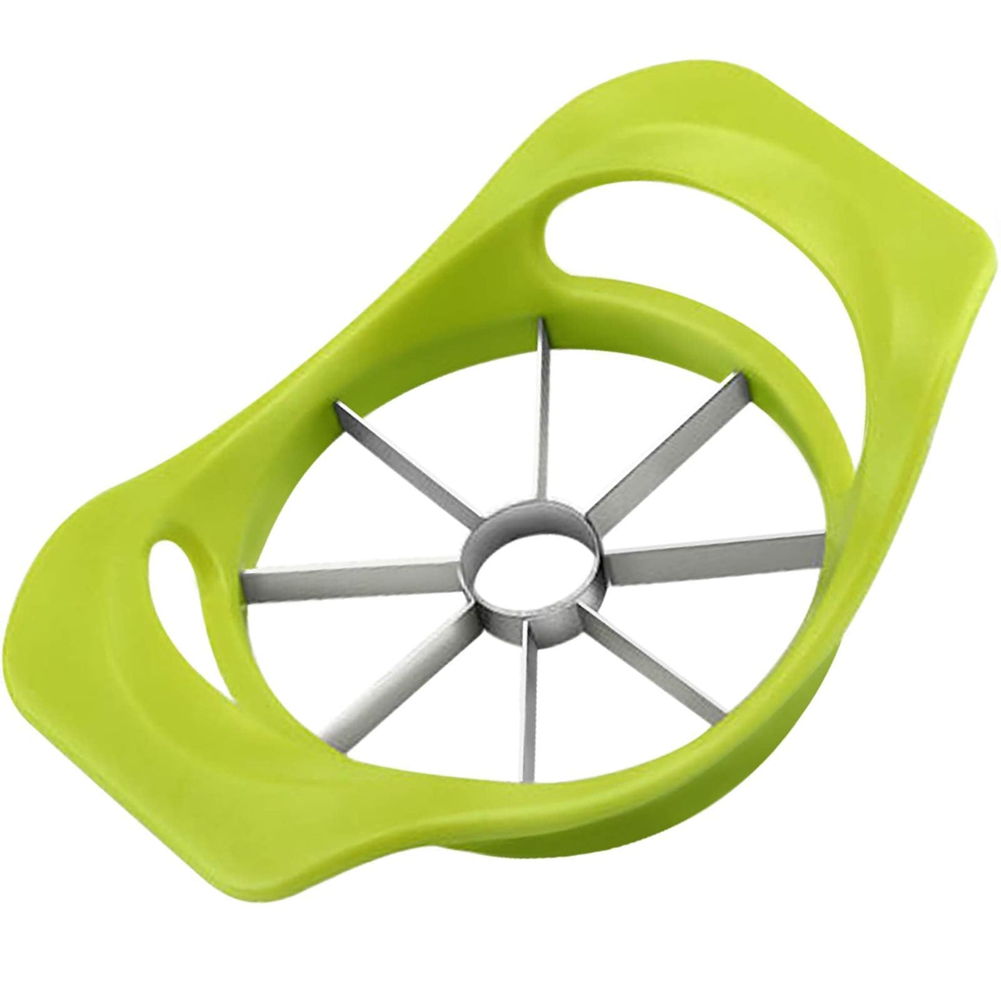 Starchef Apple Fruit Cutter,Slicer,Divider,Corer,Wedger,Stainless Steel,Slicer for Apples,Pears,Fruits,Ergonomic Handle, Easy Grip, Sharp Blade,Large(8 Slices,Green) 0.09 Kilograms