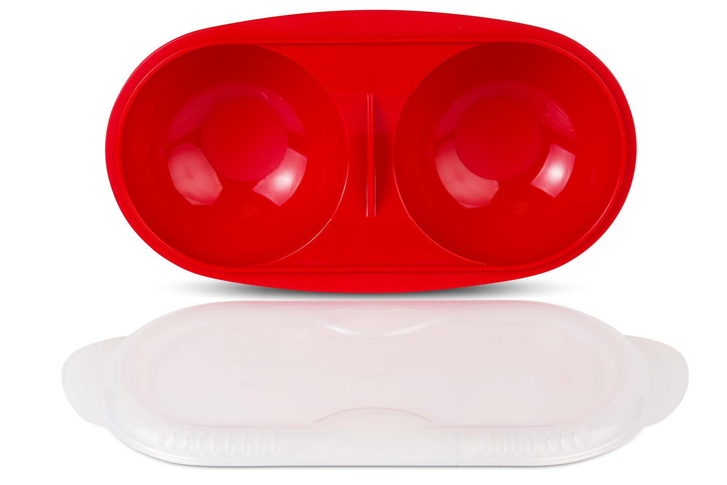 Good 2 Heat Plus Microwave Egg Poacher, Red