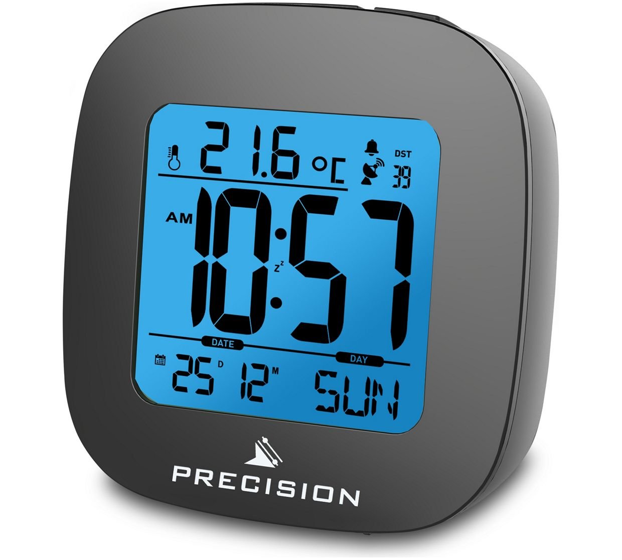 Precision AP054 Alarm Clock, Black, One Size