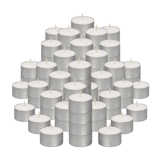 Bolsius 8 Hour Burning Tealights, Pack of 50, White, 3,5x2,5cm, Unscented 3,5 x 2,5cm