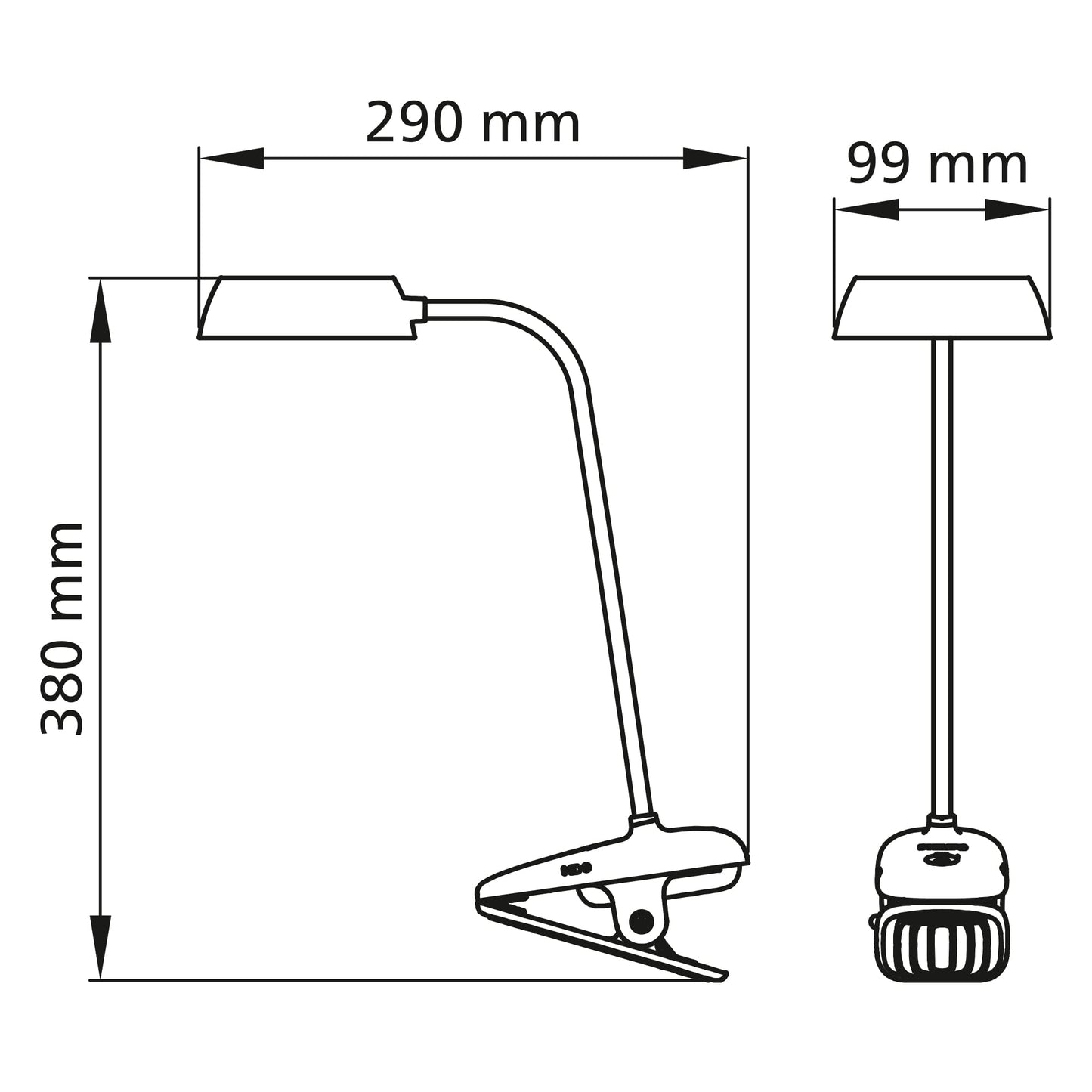 PHILIPS LED Donutclip Adjustable 3W Light with USB [Cool White - White] for Home Indoor Lighting, Reading, Study, Work and Bedroom Portable Light Cool White