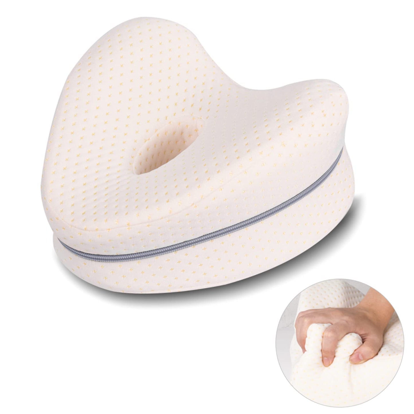 Dioxide Pillow for Sleeping on Side, Memory Foam Pillow for Side Sleepers ,Orthopaedic Leg Pillow for Sleeping