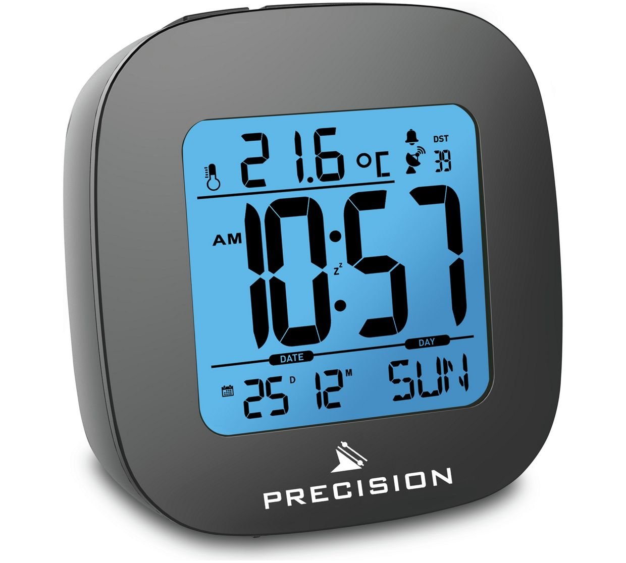 Precision AP054 Alarm Clock, Black, One Size