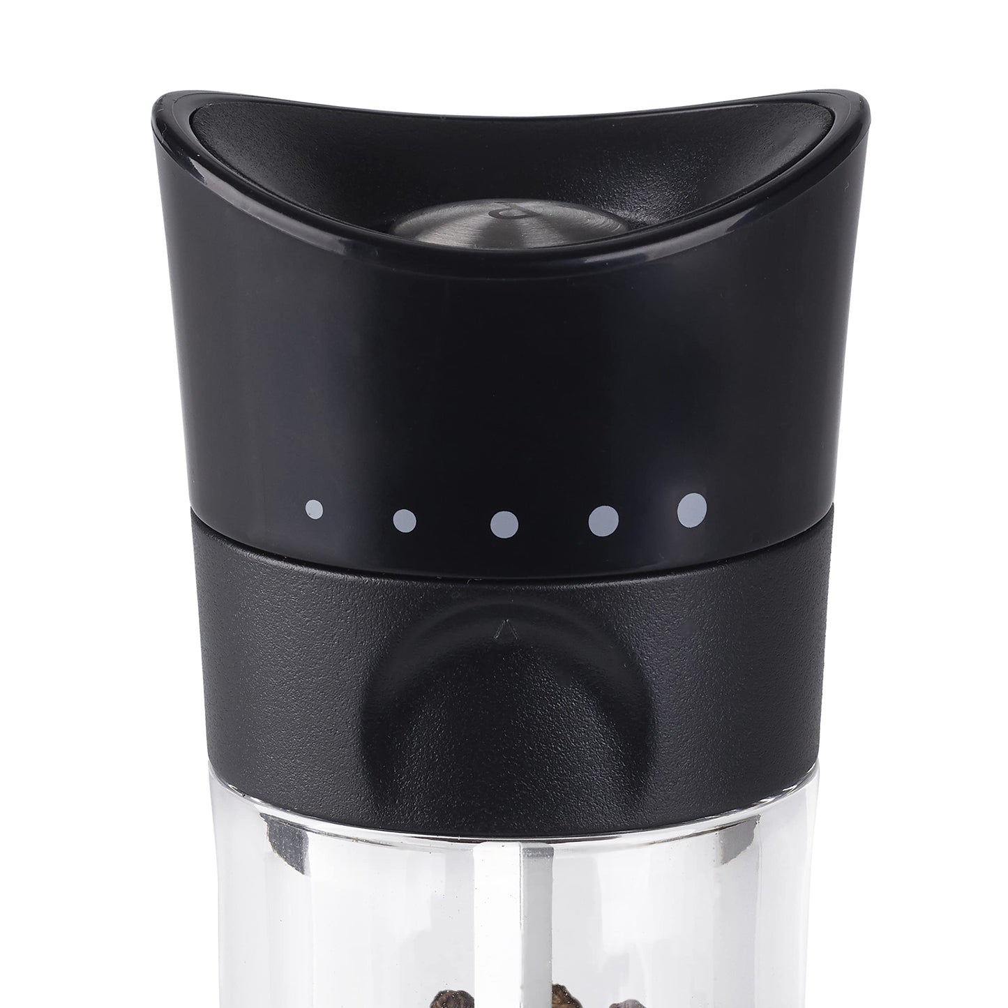 Cole & Mason Harrogate Black Salt and Pepper Grinder Set, Adjustable Ceramic Mechanism, Inverta, ABS Plastic, 154 mm, Gift Set, Includes 2 x Salt and Pepper Mills Mill Set