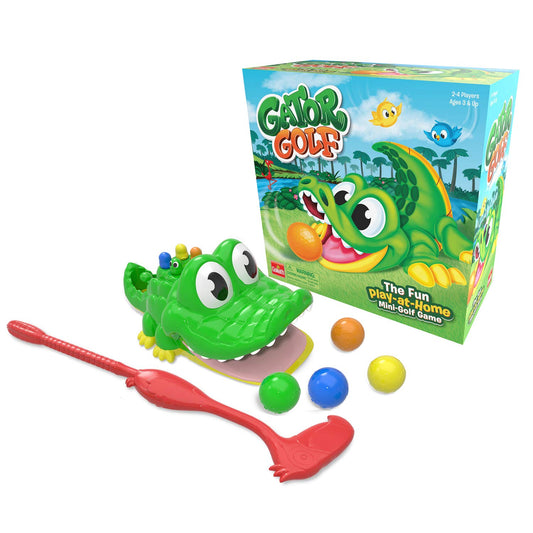 Gator Golf: The Fun Play-at-Home Mini Golf Game | Kids Interactive Action Golf Game | For 2-4 Players | Ages 3+ Single