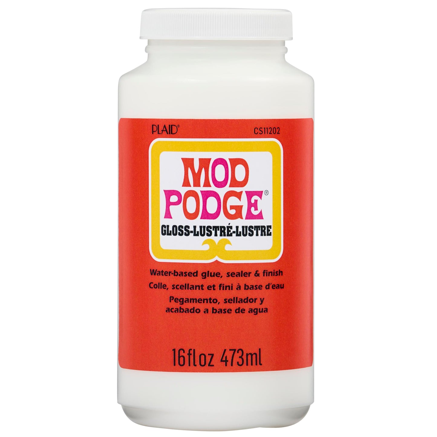 Mod Podge CS11202 Gloss Waterbase Sealer, Glue and Finish,16 oz 16 oz Single