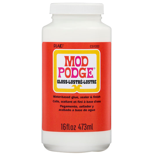 Mod Podge CS11202 Gloss Waterbase Sealer, Glue and Finish,16 oz 16 oz Single