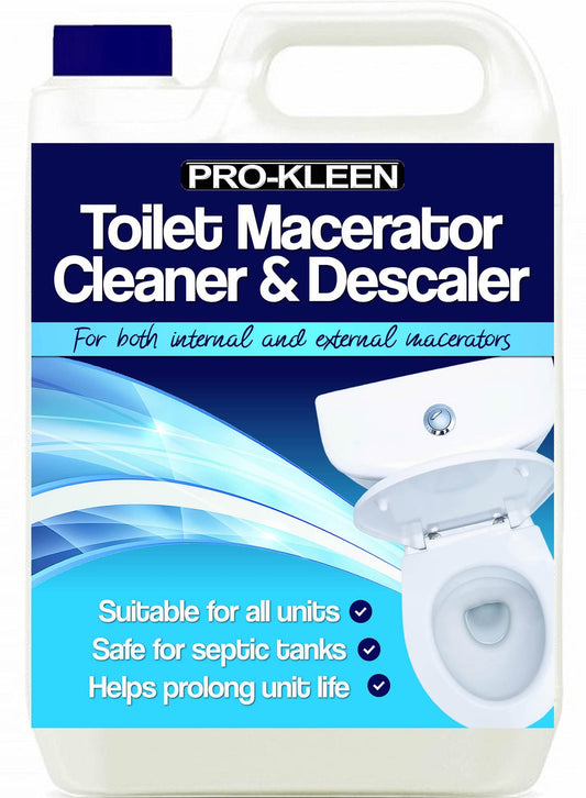 Pro-Kleen, 5L of Toilet Macerator Cleaner Descaler, Blue, Fresh 5 l (Pack of 1)