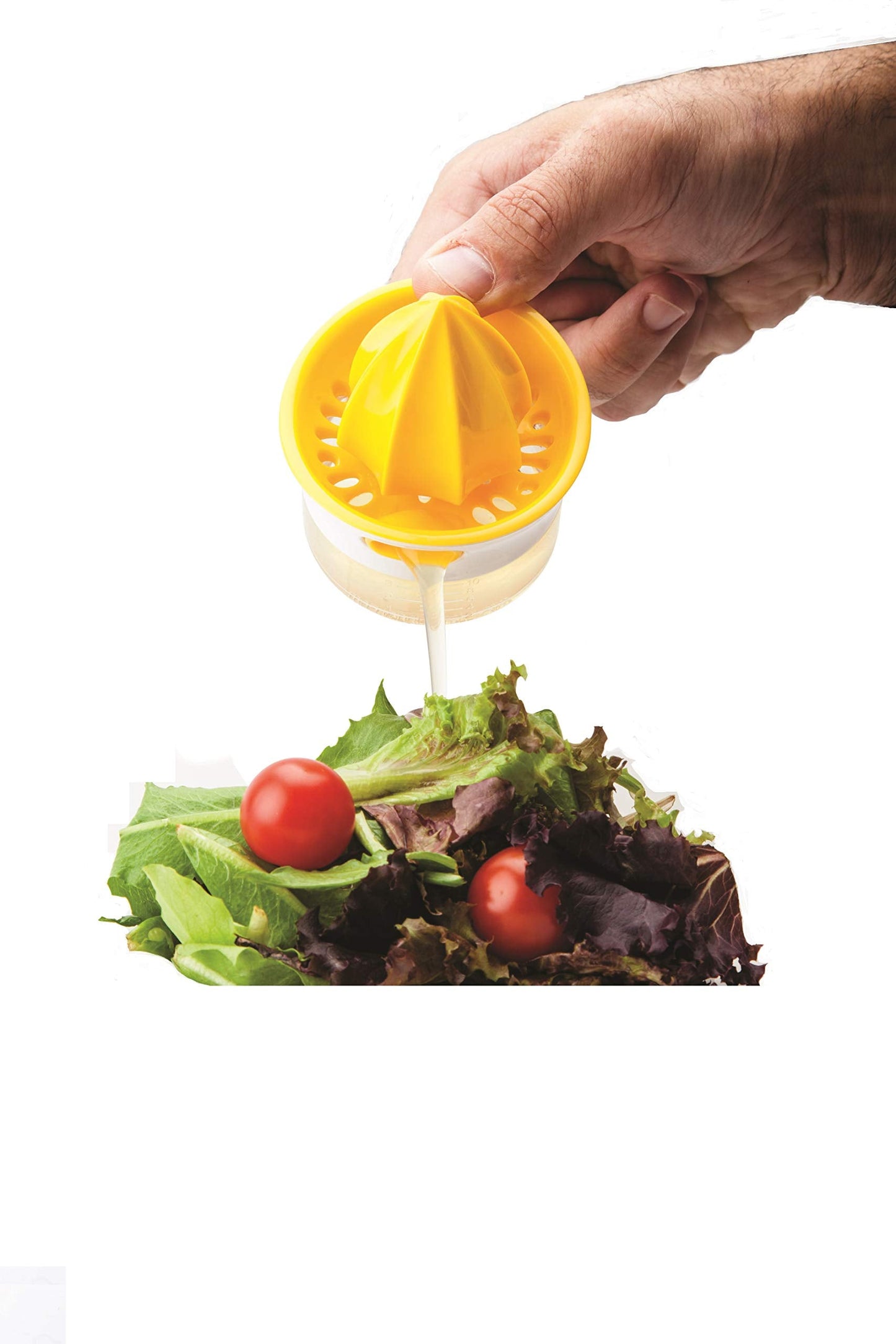 Joie Kitchen Gadgets 29622 Joie Citrus Squeeze Juicer Reamer with 10 Teaspoon Capacity Pour Spout (BPA Free and FDA Approved ABS), Plastic, Yellow