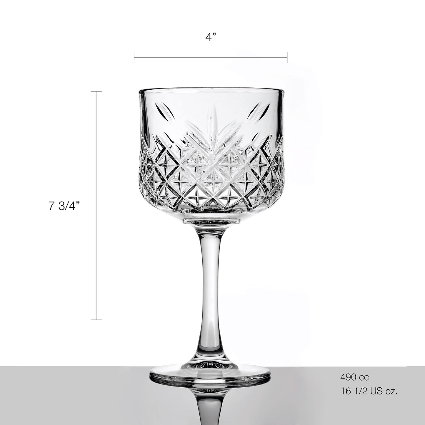 Pasabahce Glass Set 4 calici Timeless Gin&Tonic 55 arredo tavola. Modern