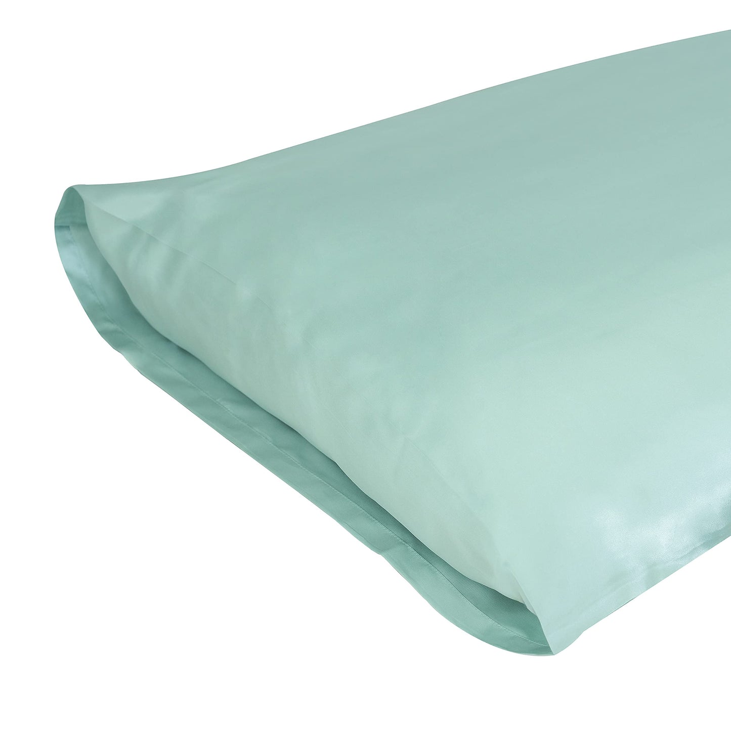 Jasmine Silk 100% 19 Momme Mulberry Charmeuse Silk Pillowcase for Hair and Skin 50 cm x 75 cm Envelope Closure - RRP £35 (Duck Egg) 50 x 75 cm Duck Egg