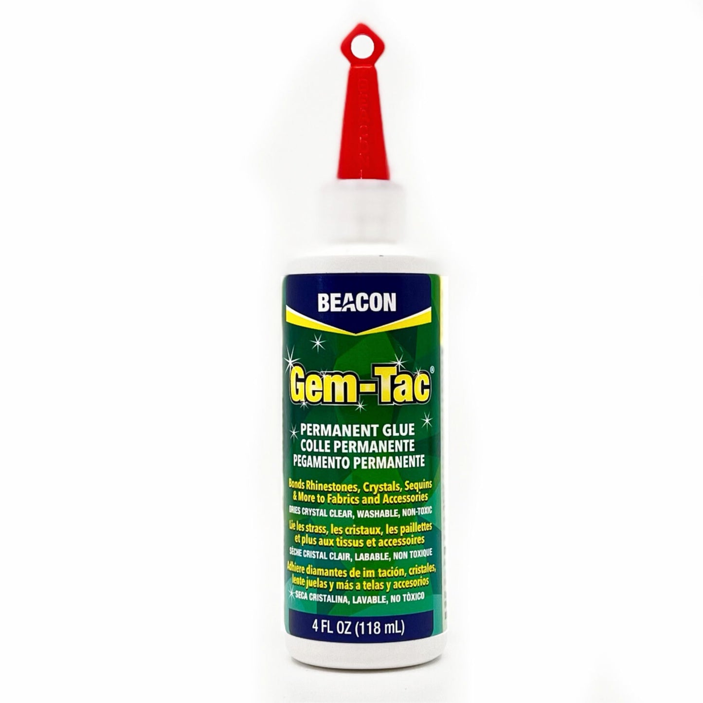 Beacon Gem-Tac 118ml Medium Bottle, Clear Adhesive Gem Glue