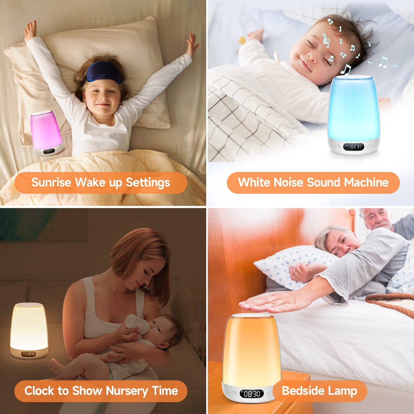 Baby Night Light Kids Night Light, 48 Colors+14 White Noise Night Light Baby Light+APP Touch Light Night Lamp,Dimmable Kids Lamp Night Lamp,3000mAh Baby Night Light Newborn+Timer Night Lights for Kids App Night Light