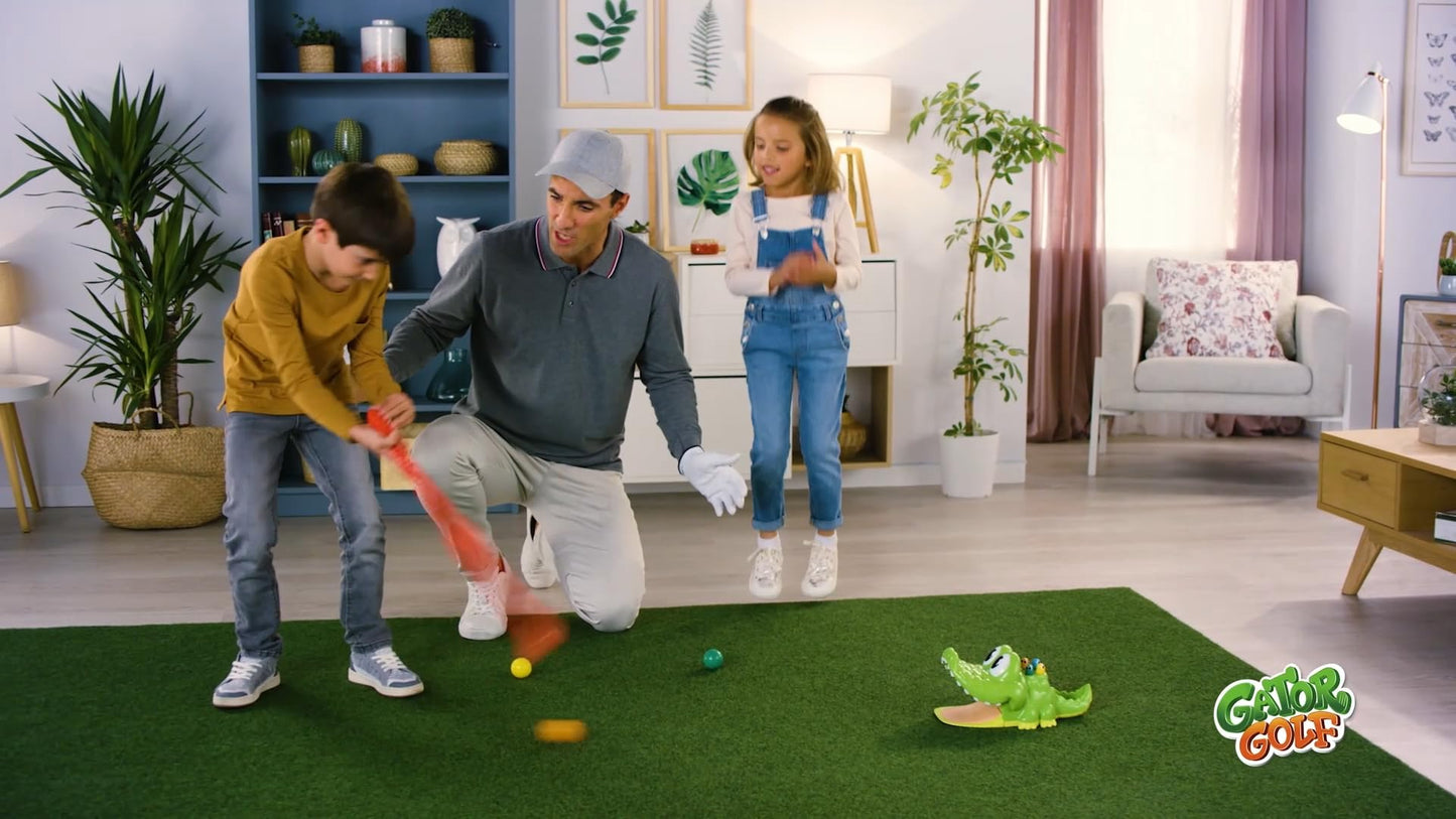 Gator Golf: The Fun Play-at-Home Mini Golf Game | Kids Interactive Action Golf Game | For 2-4 Players | Ages 3+ Single