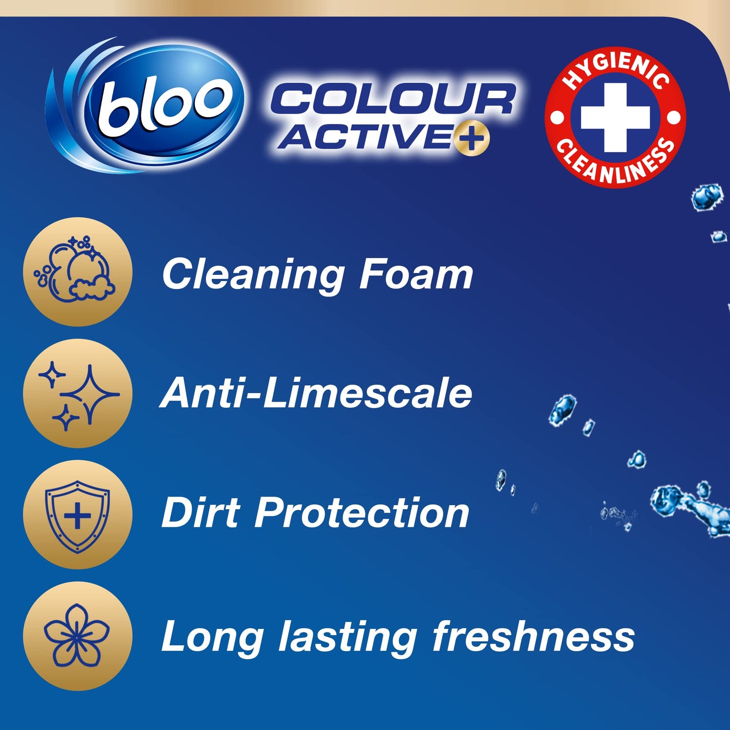 Bloo Colour Active Rim Block, 150 g, Bleach Triple 50 g (Pack of 3)