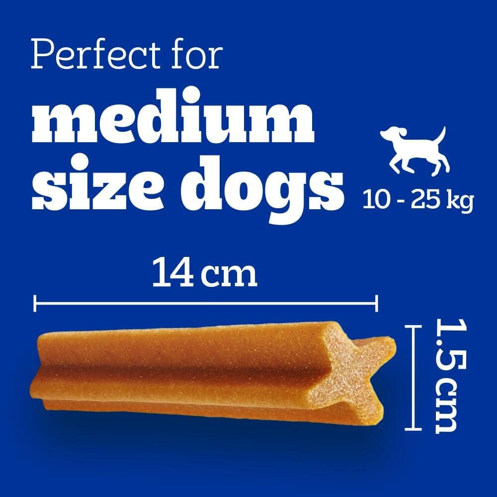 Dentastix 112 Sticks Functional Snacks, Daily Dental Chews for Medium Dogs (10 - 25 Kg), Megapack