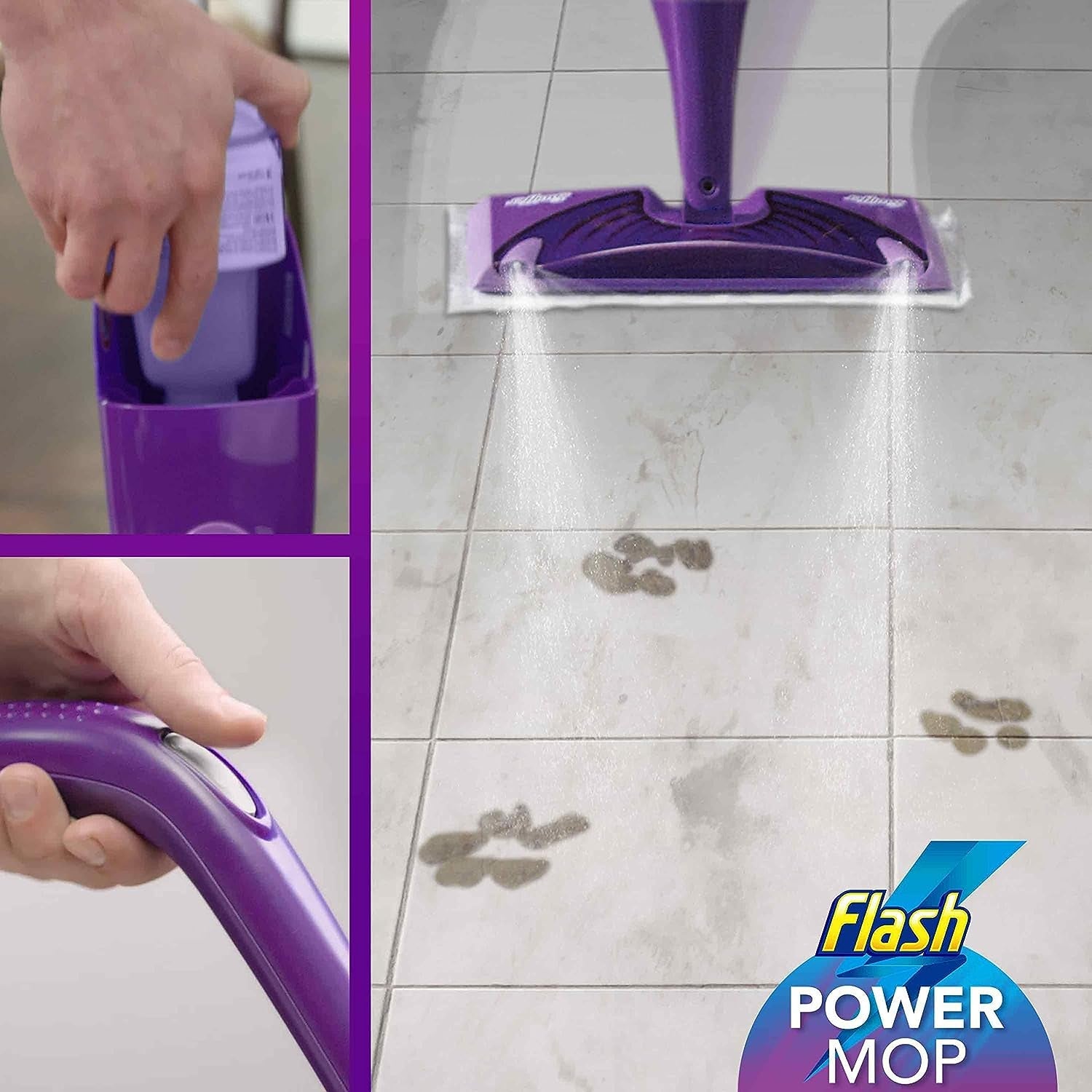 Powermop Refill Liquid, Floor Cleaner, Lavender, 5 Litres (1.25 L X 4)