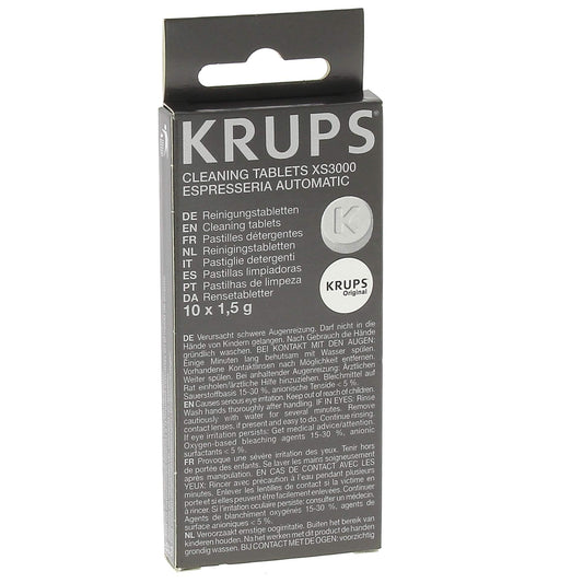 Krups XS3000 Cleaning Tablets 1 - Pack,Transparent, Weiß