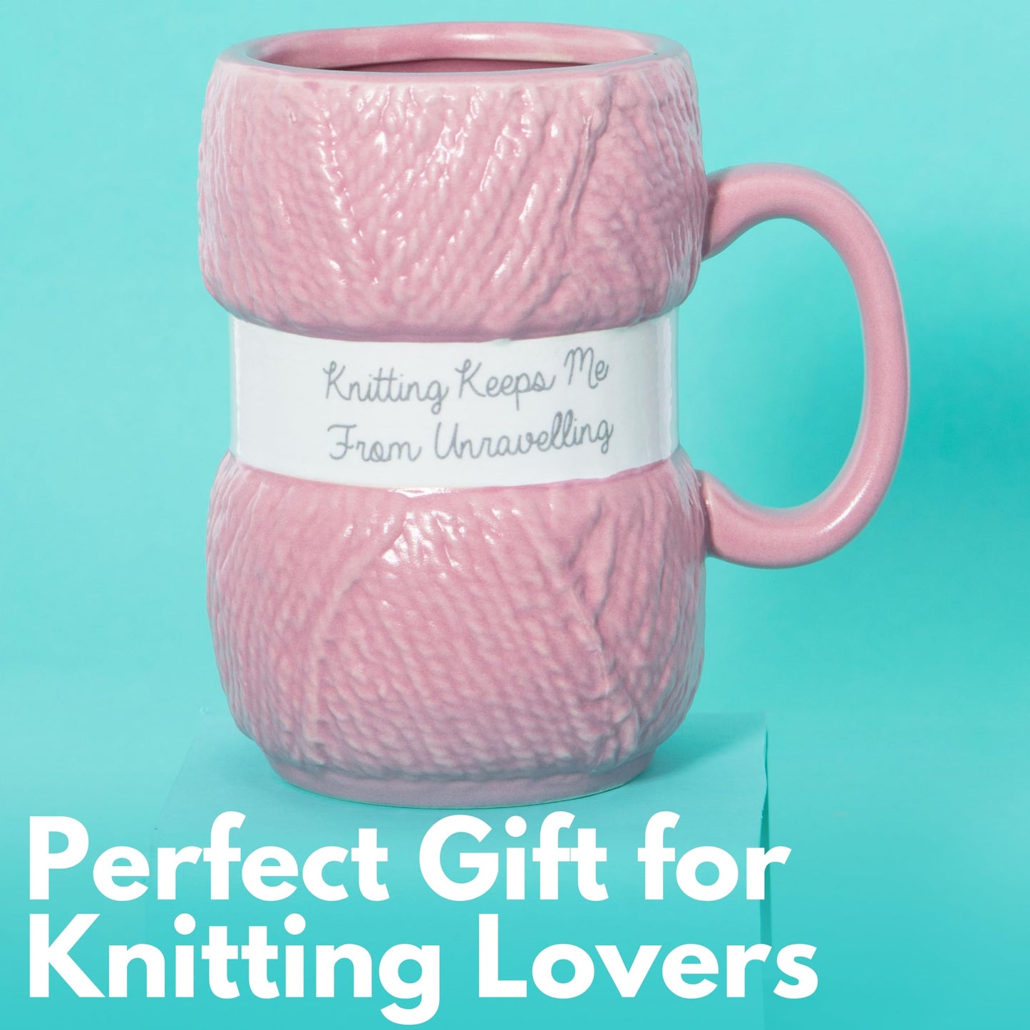 Boxer Gifts Keeps Me from Unraveling Novelty Knitting Gift Mug For Women Or Man - Mugs Hold 12oz of Tea or Coffee - Cool Knit Accessories