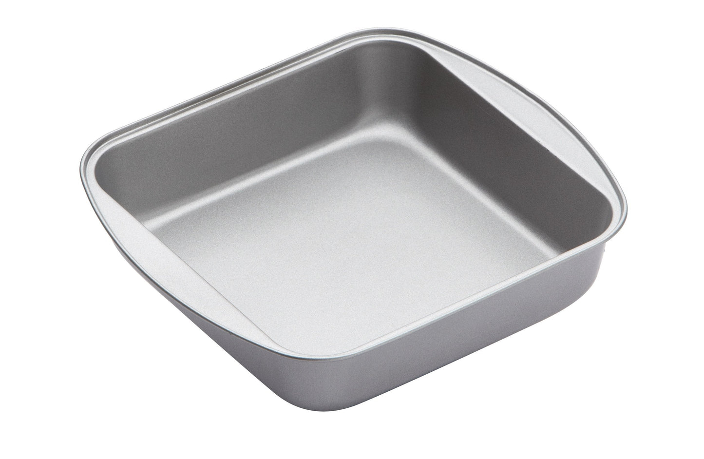 KitchenCraft Square Baking Pan / Roasting Tin with Non Stick Coating, 20 x 20 x 5 cm, Silver