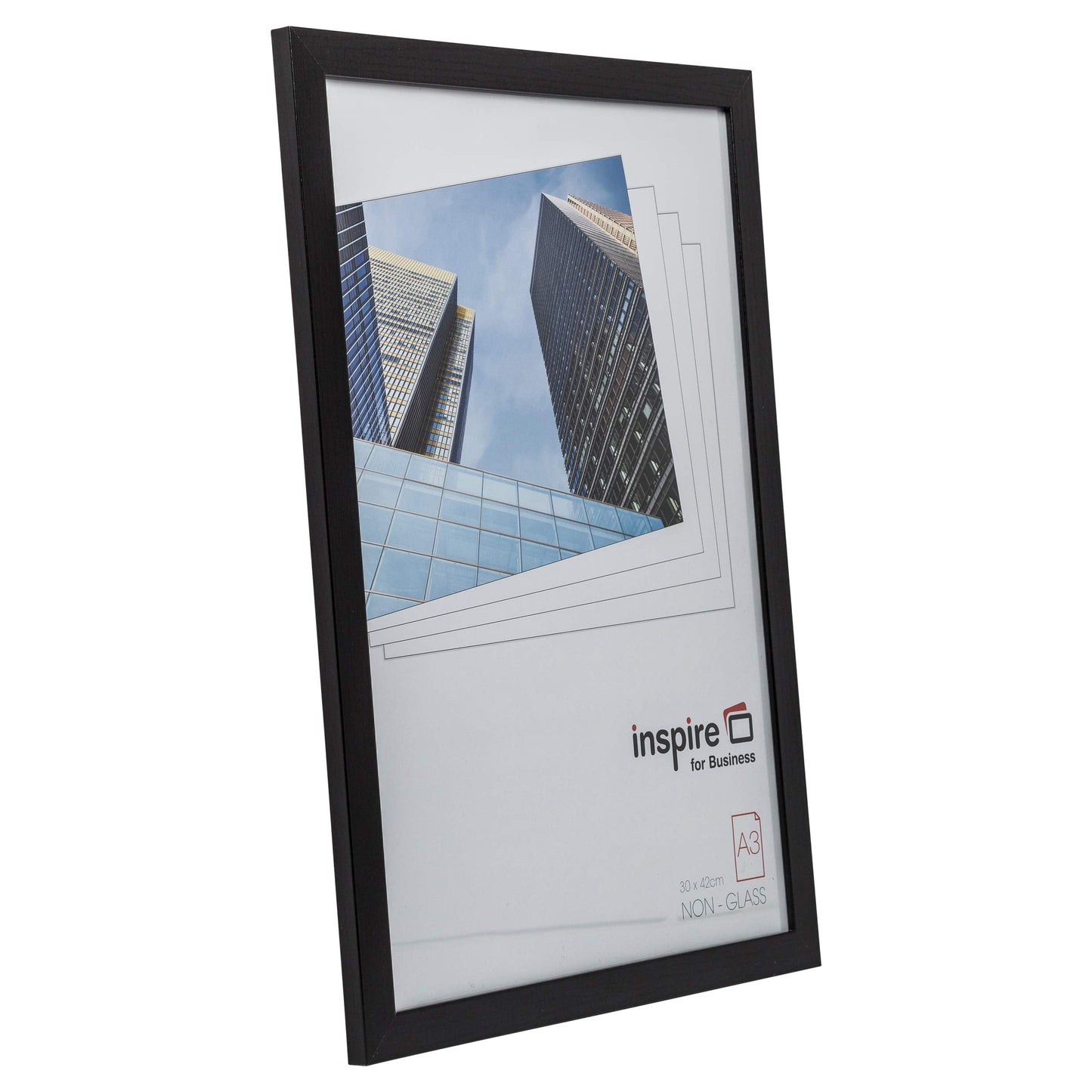 Hampton Frames OXFORD A3 (29.7 x42cm) Black Picture Poster Photo Frame Acrylic (Non Glass) OXFA3NG-1PK SINGLE (Pack of 1)