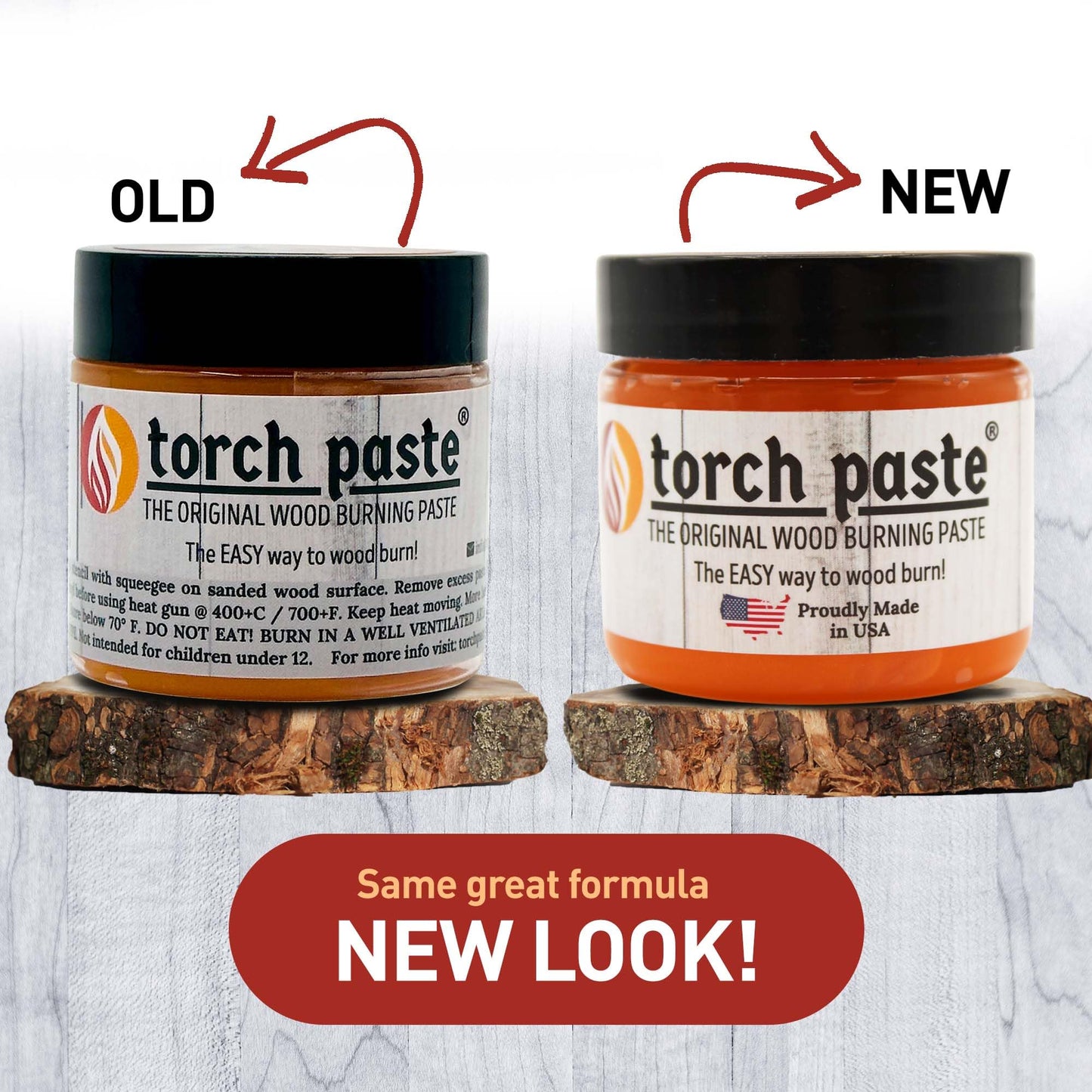 Torch Paste - The Original Wood Burning Paste Since 2020 | Lab Tested & ASTM D-4236 Certified | Non Toxic | Use on Wood, Card Stock, Canvas, Denim & More | Easy Application, 3 OZ