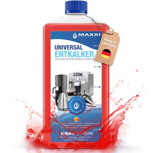 Maxxi Clean | Universal Descaler for all coffee machines, kettles, other household appliances, and also bathroom & kitchen | Suitable for all brands and models | Lime descaler for cleaning (1x 750 ml) 1x 750 ml