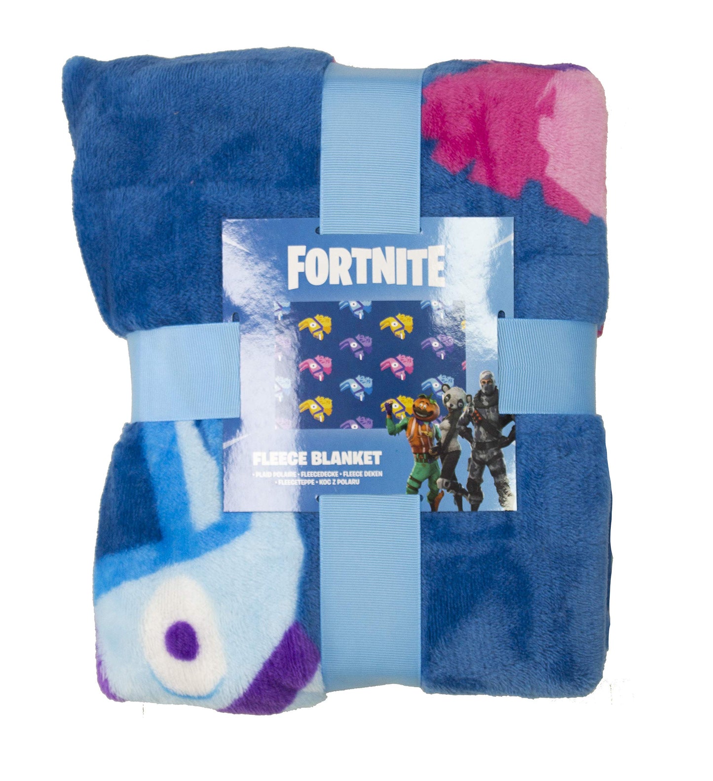 Character World Official Fortnite Llama Fleece Blanket Throw | Purple Llama Pinata Design Super Soft Blanket | Perfect For Any Bedroom