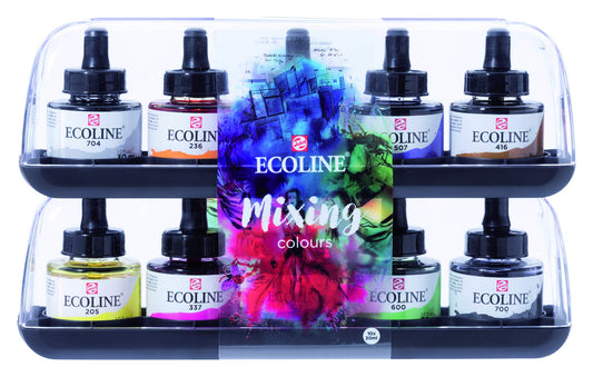 Ecoline Liquid watercolour mixing set | 10 x 30 ml (11259902) 30.00 ml (Pack of 10) Multicoloured