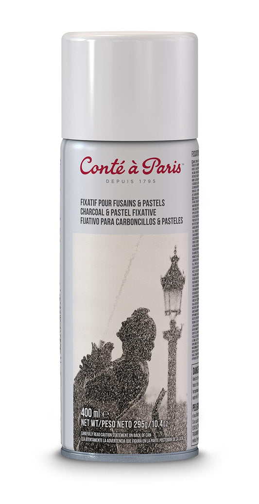 Conte a Paris Charcoal and Pastel Fixative Spray, black,400 ml (Pack of 1)