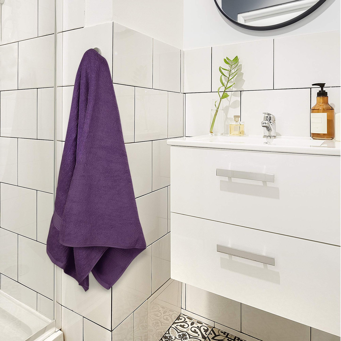 Utopia Towels - 4 Piece Bath Towels Set (69 x 137 CM) - Premium 100% Ring Spun Cotton - Quick Dry, Highly Absorbent, Soft Feel Towels, Perfect for Daily Use (Plum) 27 x 54 Inches Plum