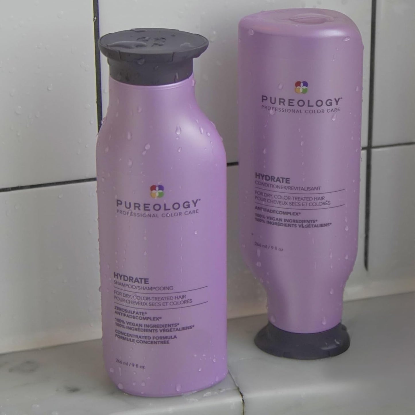 Hydrate, Moisturising Shampoo, for Medium to Thick Dry, Colour Treated Hair, Vegan Formulas, Sulphate Free for a Gentle Cleanse