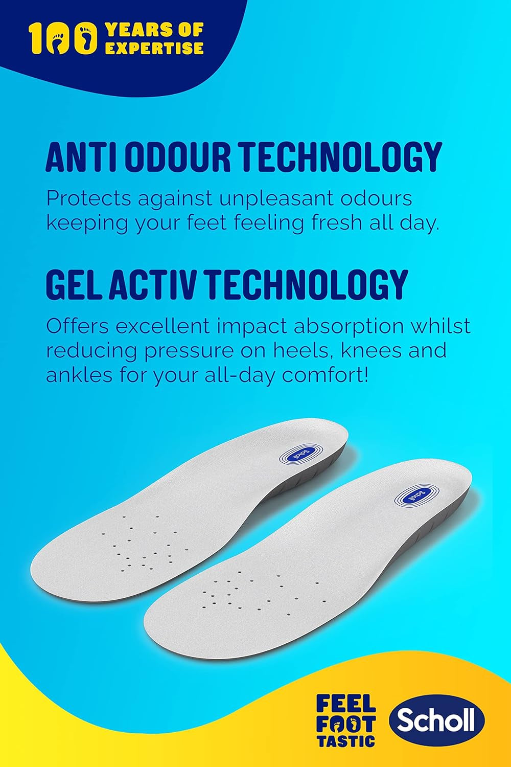 Gel Active Work Insoles for Men