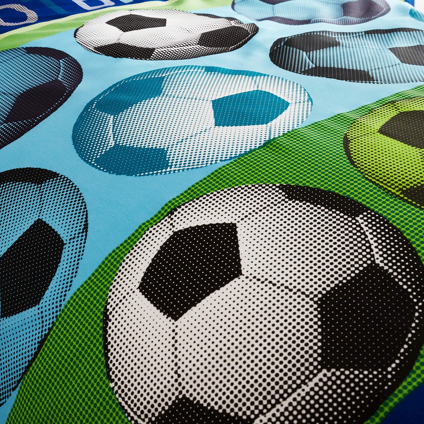 Catherine Lansfield Kids Football Double Quiltset, Blue