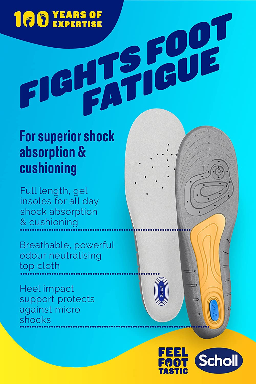 Gel Active Work Insoles for Men